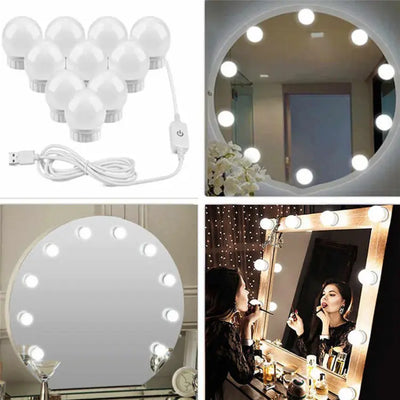 Vanity Mirror Fill Light Adjustable Luminance 3 Colors LED