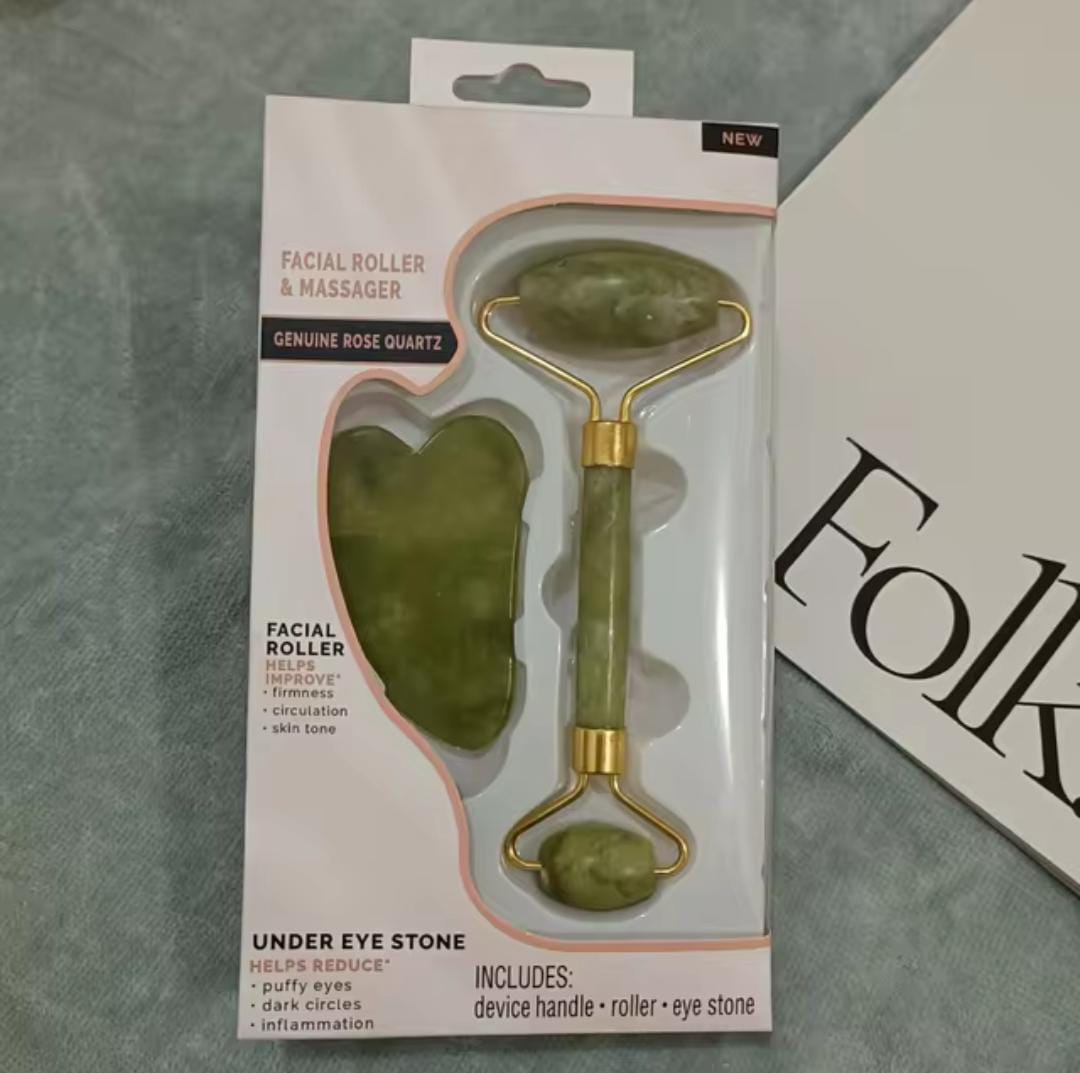 Flawless Jade Roller With Guasha