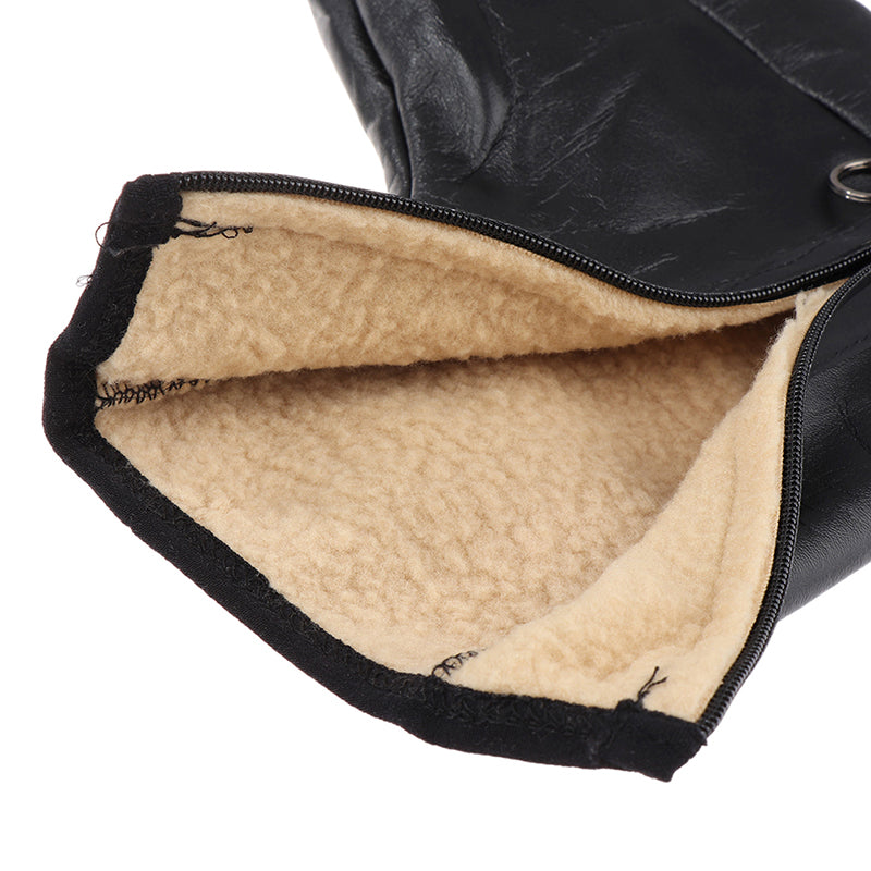 Unisex Winter Warm Leather Thermal Boat Slipper
