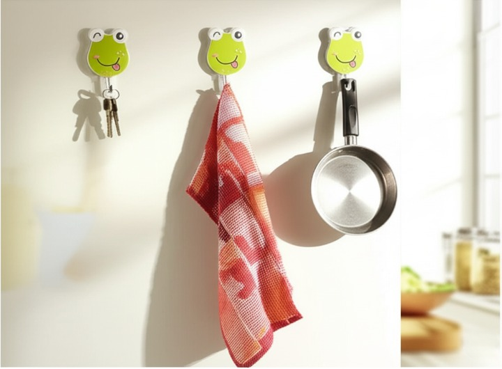 Pack Of 3 Self Adhesive Wall Hooks– Waterproof