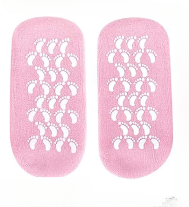 Reusable Silicone Spa Gel Socks For Dry Feet And Cracked Heel