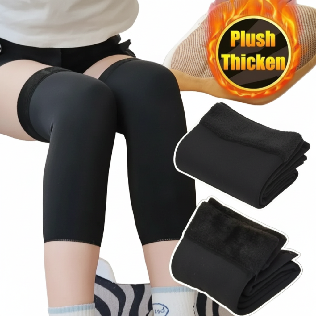 1 Pair Thermal Wool Knee Brace Sleeves