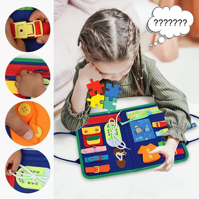 Montessori Busy Book For Toddlers | Educational Learning Toy With Stickers